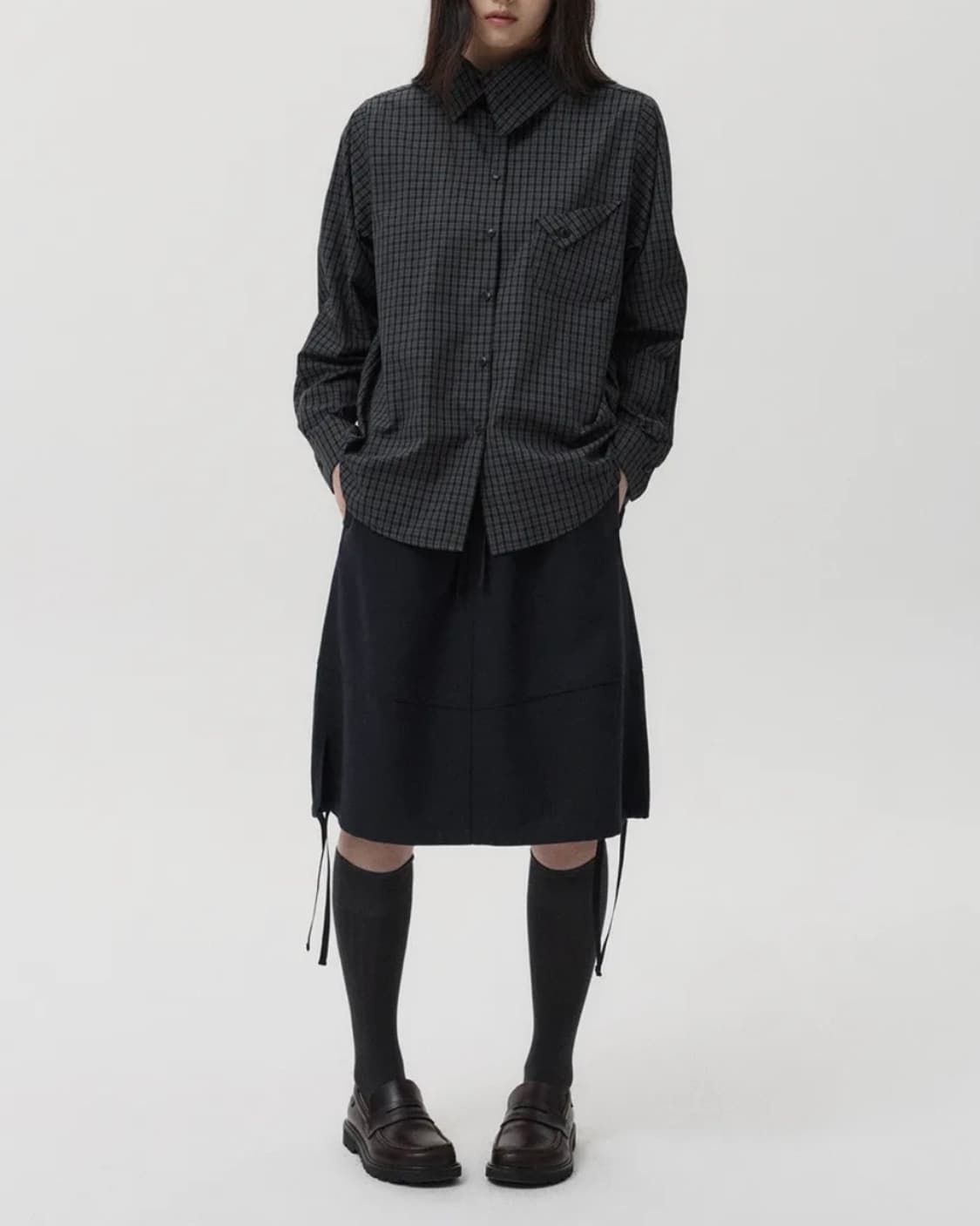 오헤시오 레이어드 카라 셔츠 LAYERED COLLAR SHIRT 상품이미지3