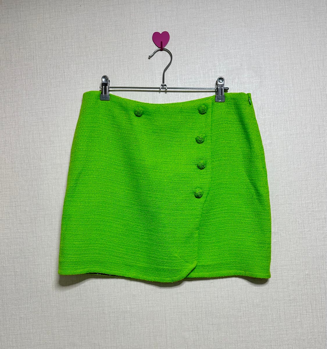 자라 텍스쳐 스커트 네온그린 M 상품이미지2