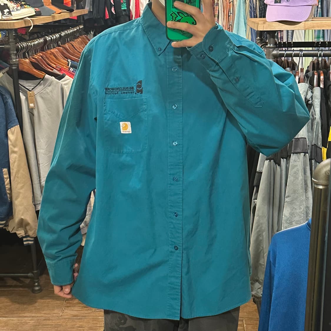 [HI] 칼하트 셔츠 컴포즈블루 상품이미지1