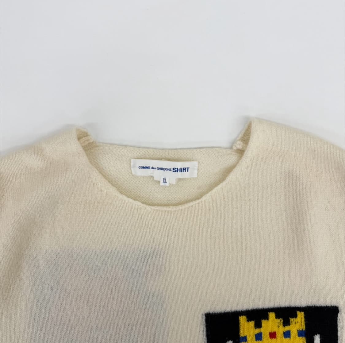 꼼데가르송 셔츠라인 x 인베이더 그래픽 니트 상품이미지2