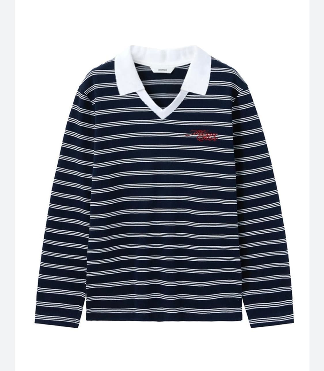 문선  스트라이프 긴팔 카라티 S 상품이미지2