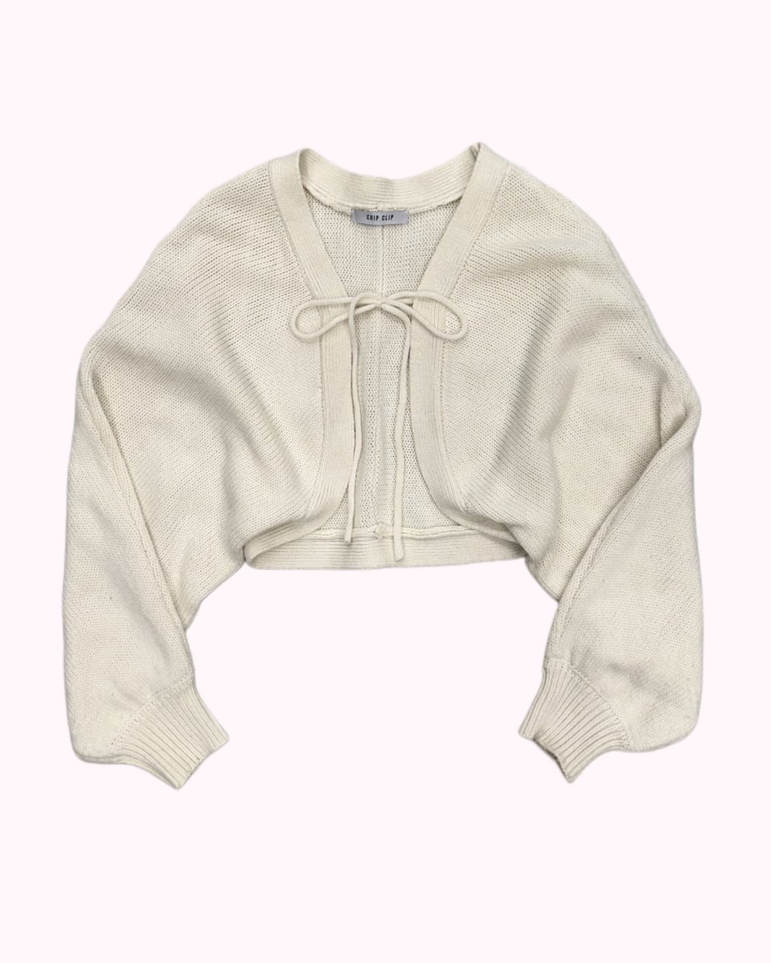 string ribbon crop cardigan 상품이미지1