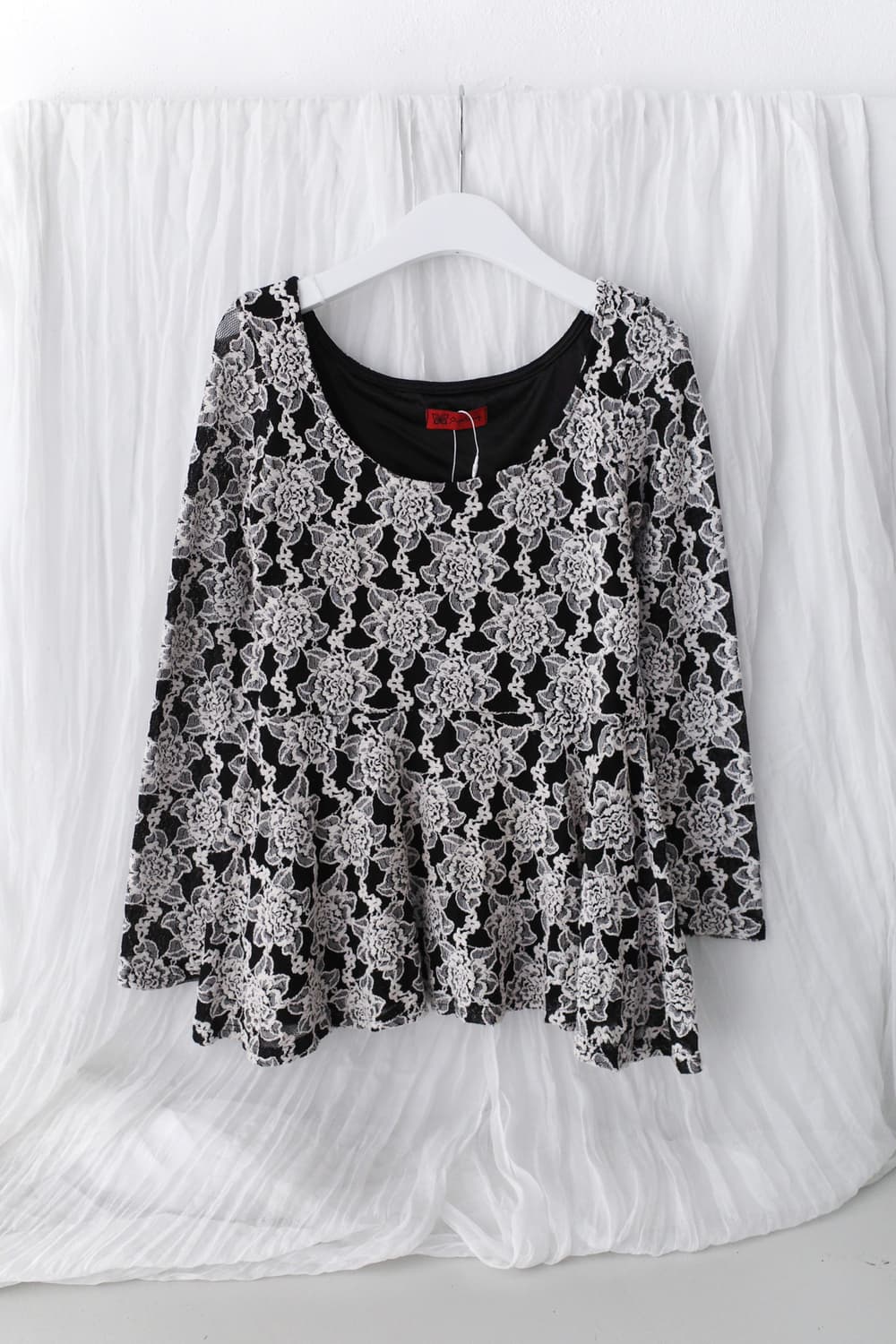 flower flared long sleeve  상품이미지1