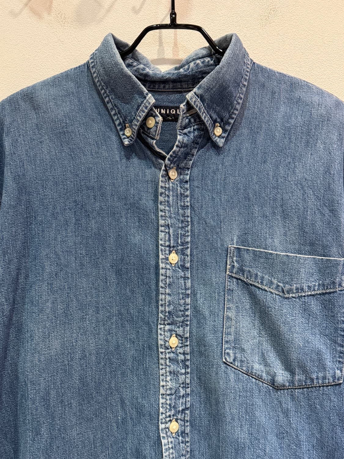  Old UNIQLO Denim Button-Down Shirt 상품이미지3