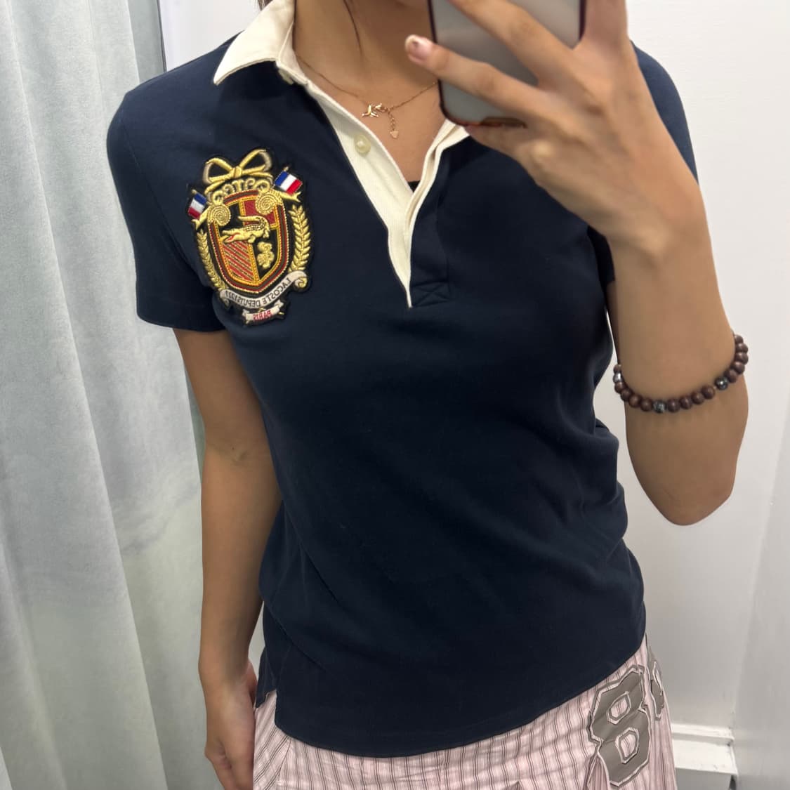 라코스테 네이비 반팔 카라티  상품이미지1