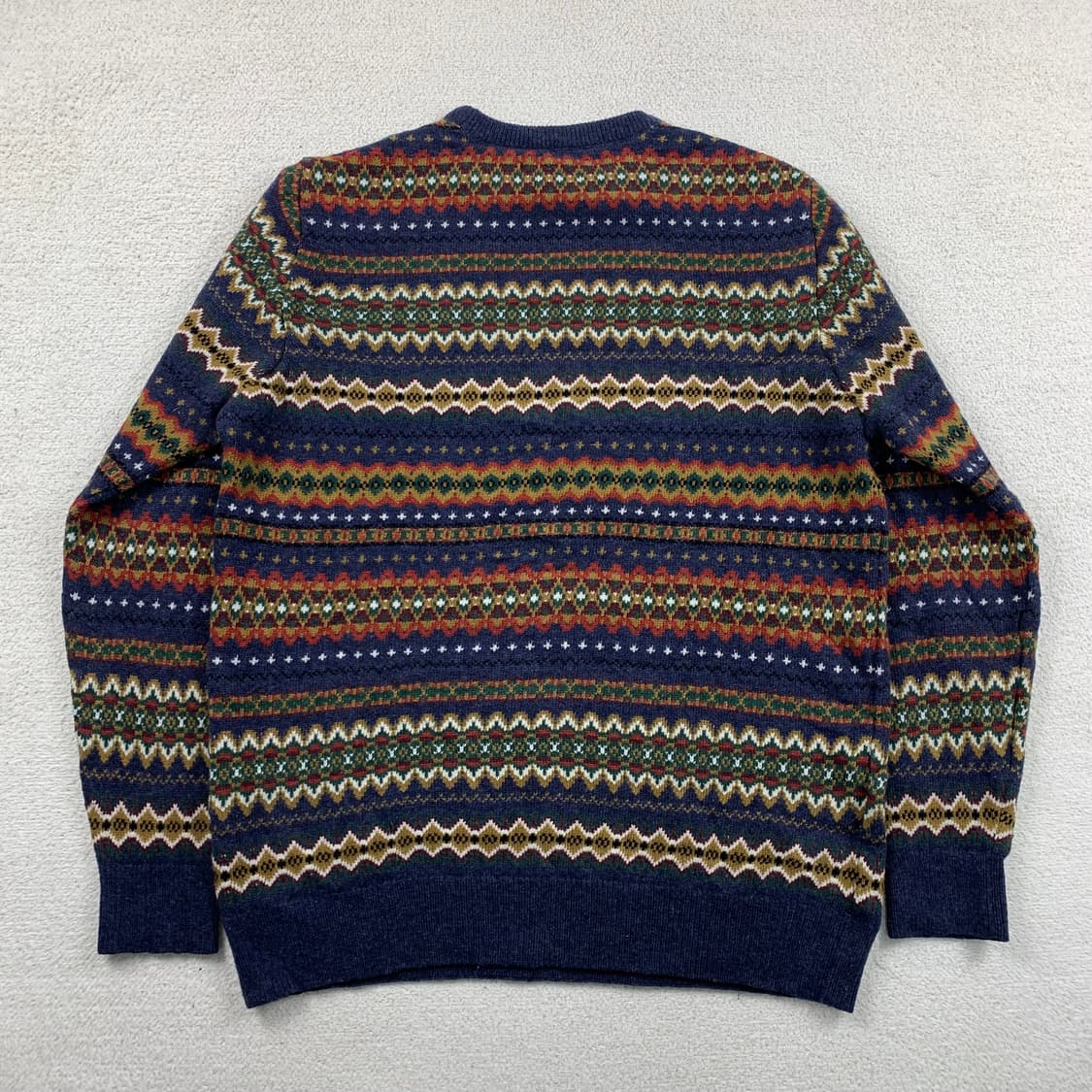 바버 페어아일 패턴 울 니트 상품이미지3