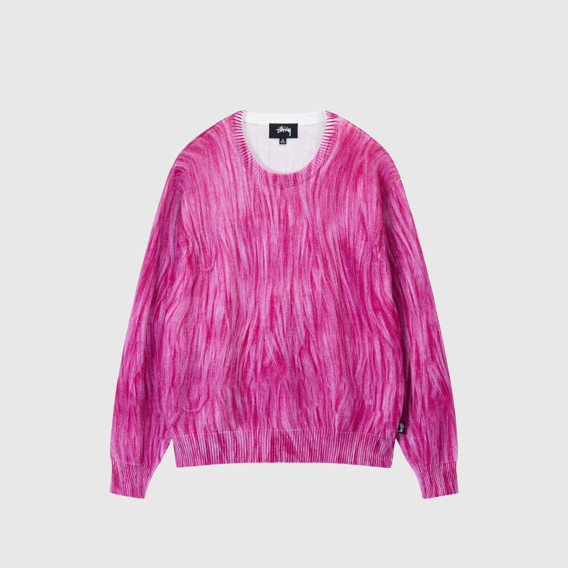 (인기품절/NCT 착용)스투시 퍼 프린팅 니트탑 M 상품이미지2