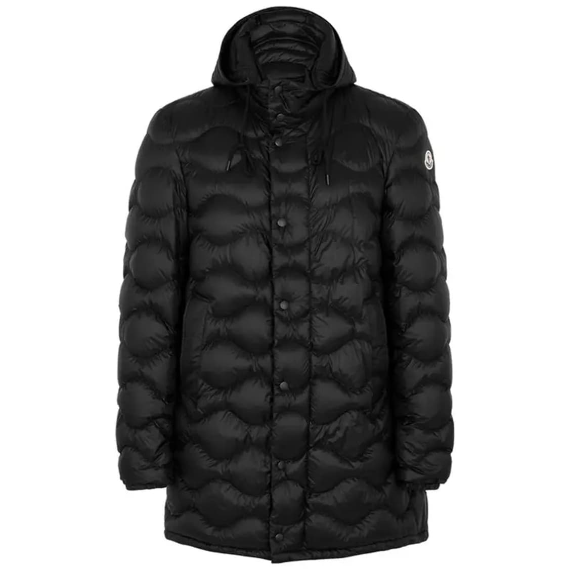 몽클레어 duvoc 퀼팅 구스다운 후드 롱자켓 4사이즈 블랙 상품이미지1