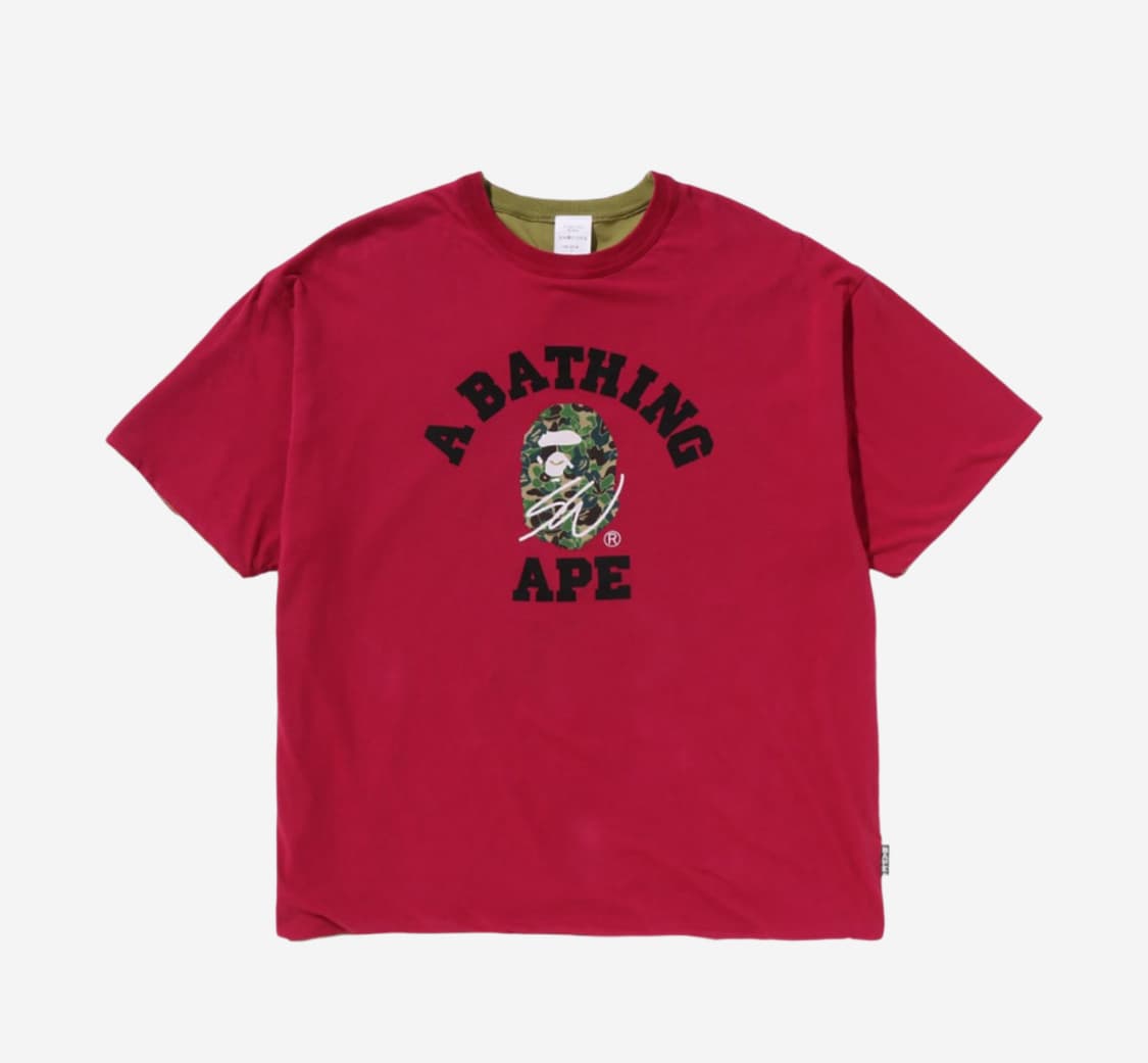 베이프 x 션 우더스푼 리버시블 티셔츠 상품이미지1