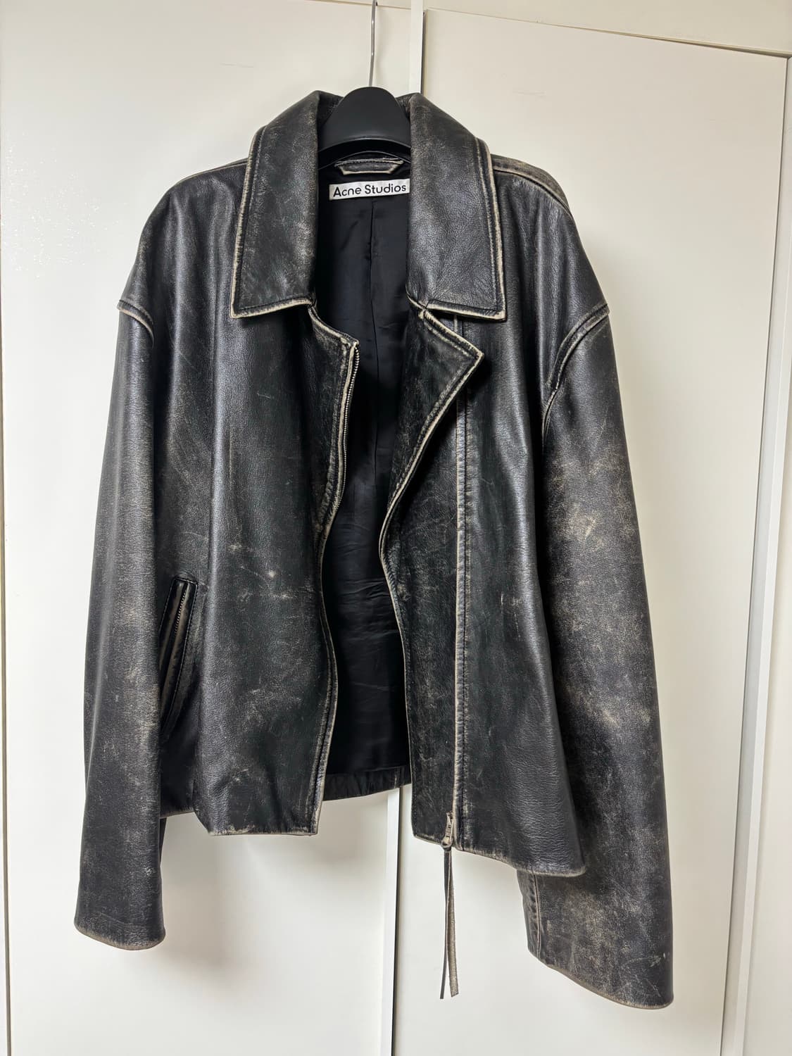 아크네 스튜디오 빈티지 페이드 레더 자켓 40 상품이미지4