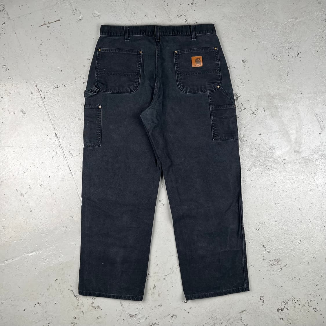빈티지 칼하트 블랙 더블니 워크 팬츠 B136BLK 상품이미지3