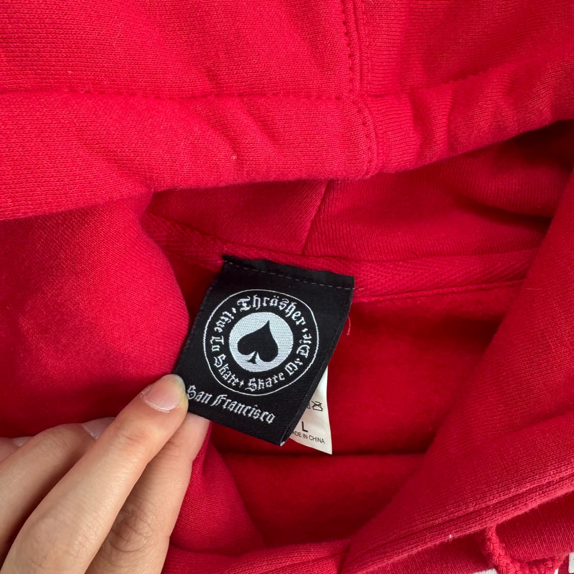 Thrasher 트레셔 레드후드티 상품이미지5