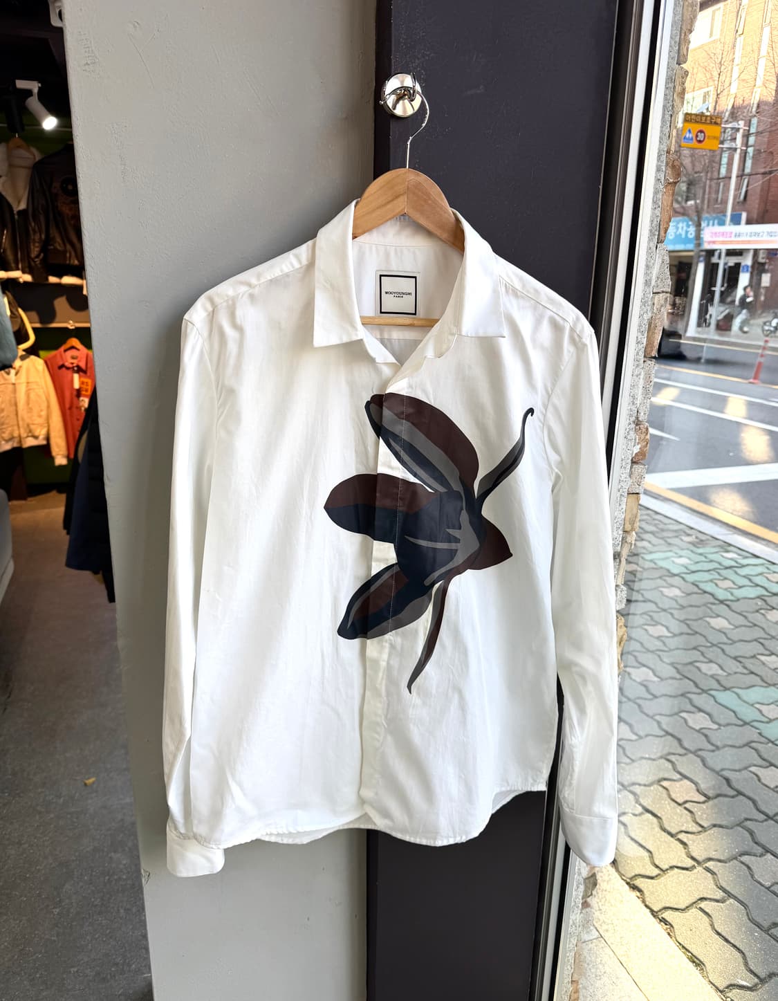 50/ 우영미 플라워패턴 화이트 셔츠 상품이미지2