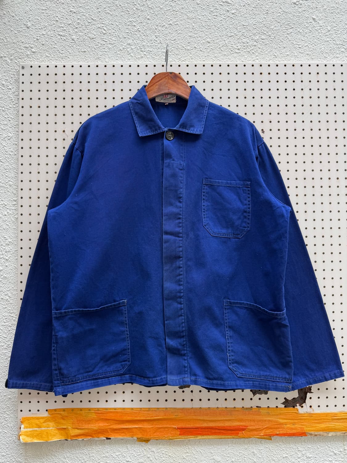 1970s FRIENDSHIP INDIGO BLUE 빈티지 프렌치워크자켓 상품이미지1