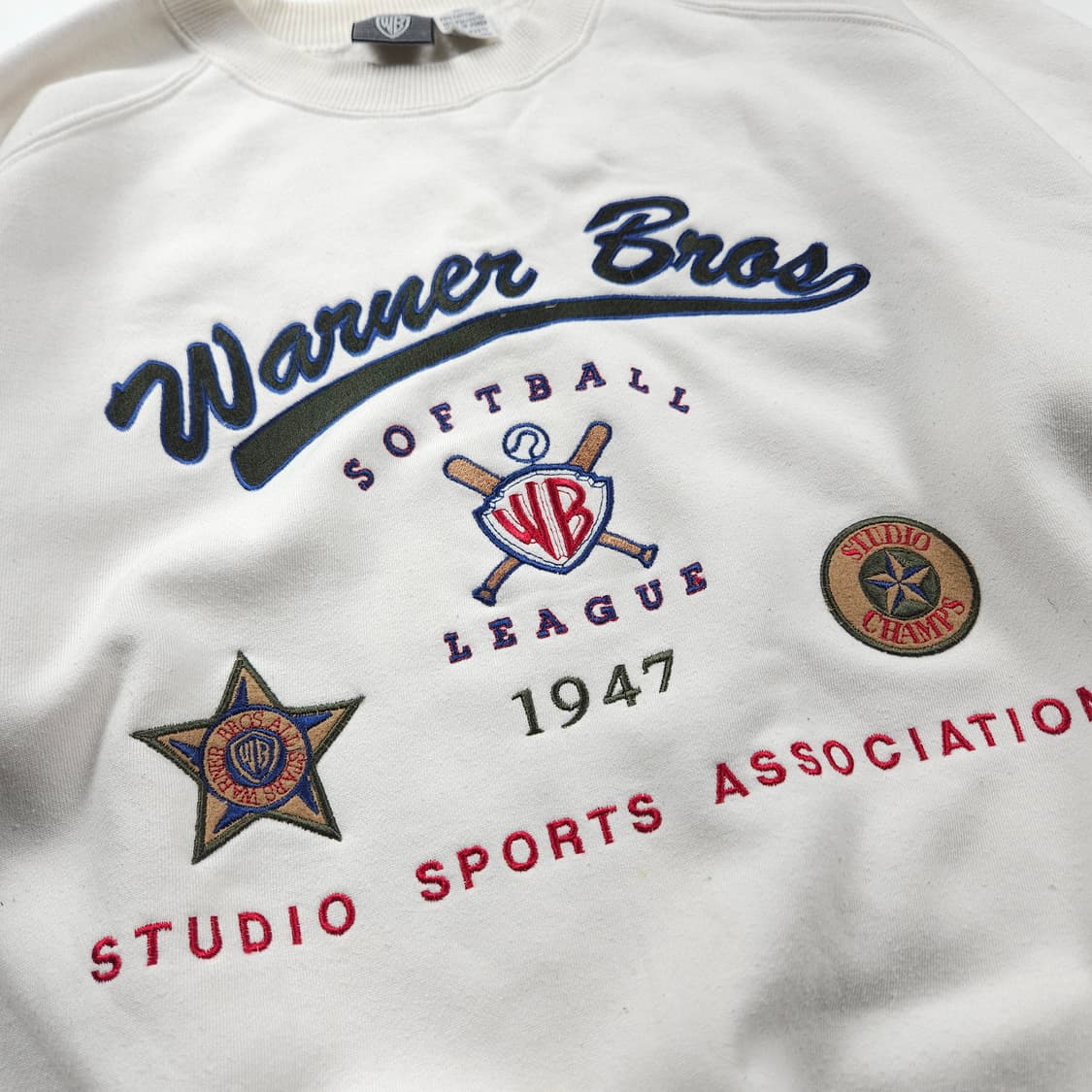 00s 워너브라더스 아카이브 빅로고 스웻 셔츠 (XL) 상품이미지3