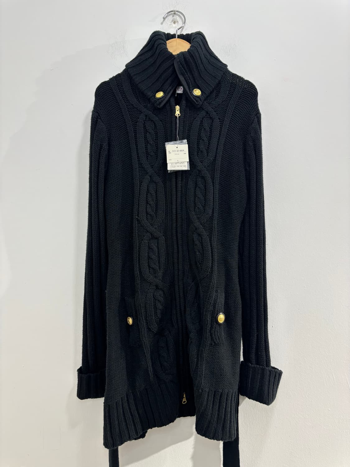 Colza y2k 벨트 니트 원피스 자켓 상품이미지5