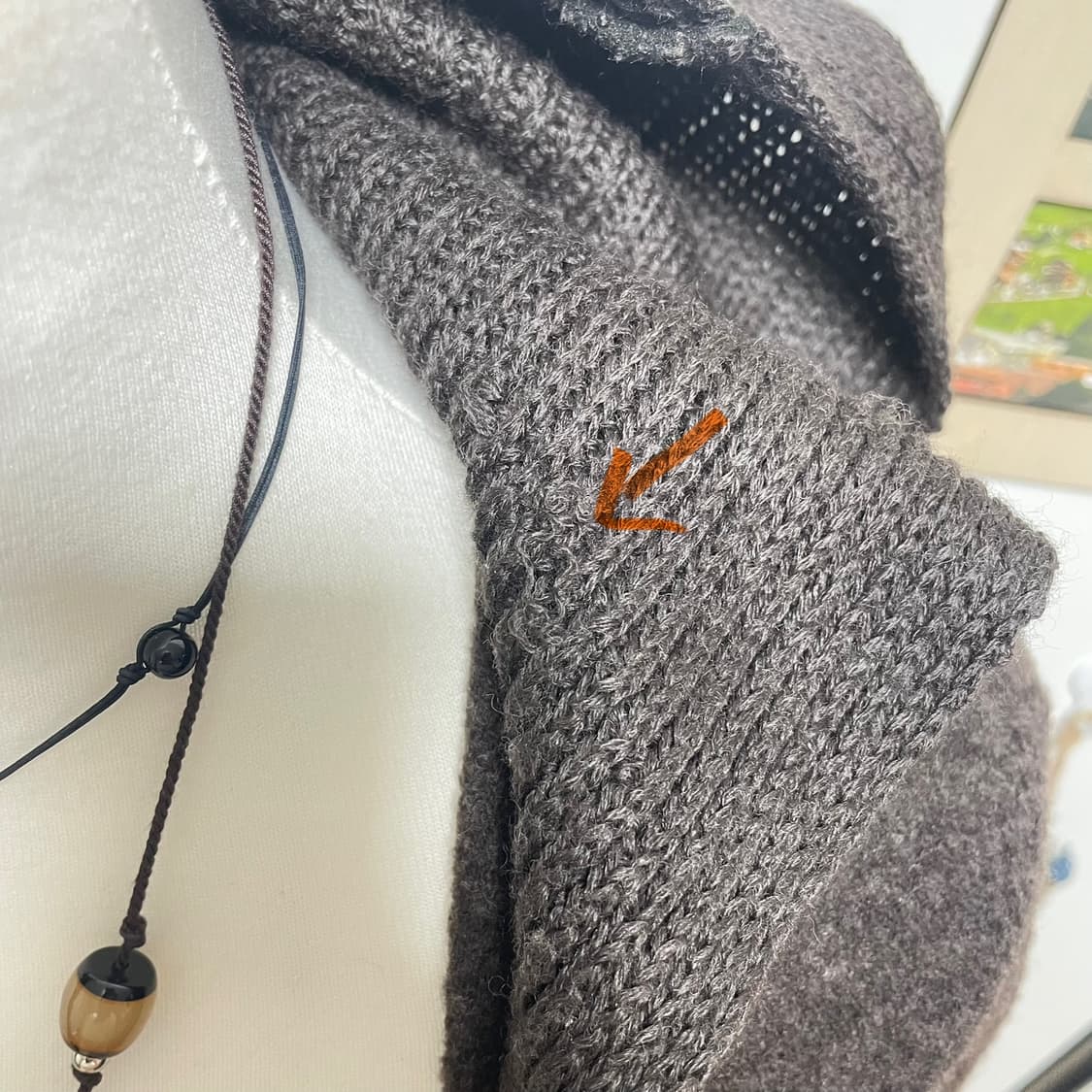 브라운 롱 가디건 #모리걸 #브라운 #가디건 #롱가디건 상품이미지7