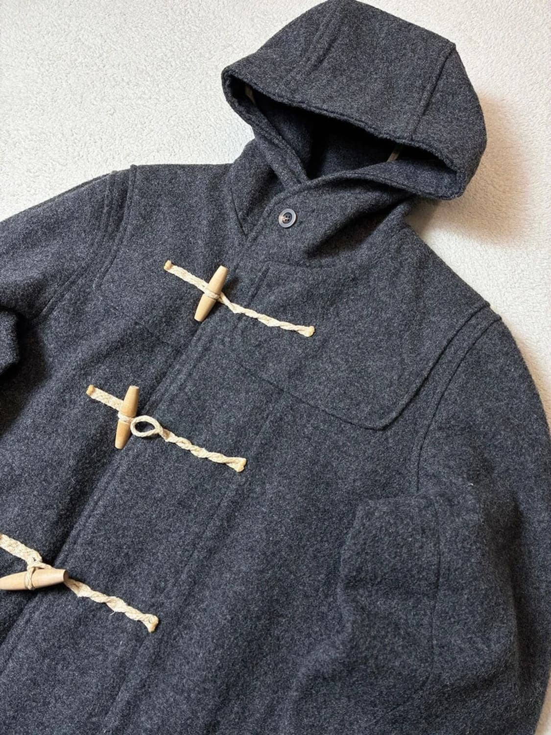 비바스튜디오 코퍼레이트 락앤롤 후디 더플 코트 PN7662 상품이미지2