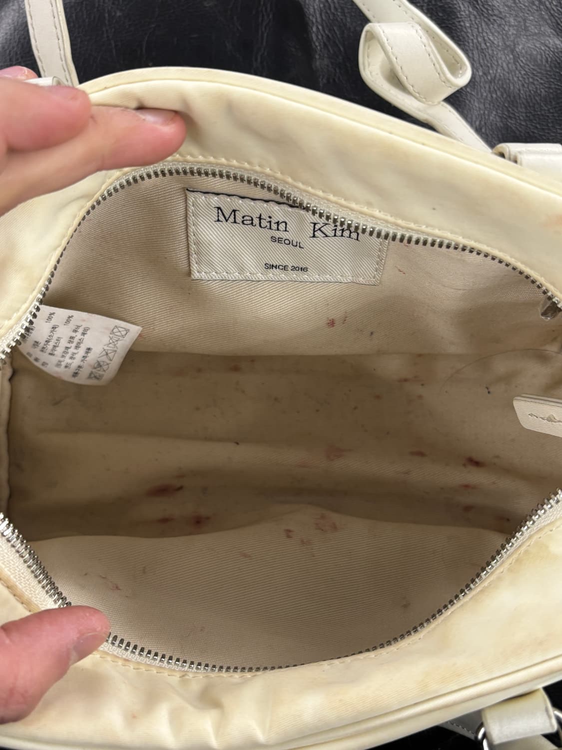 Matin Kim 마뗑킴 베이비 스포티 토트백 아이보리  상품이미지4