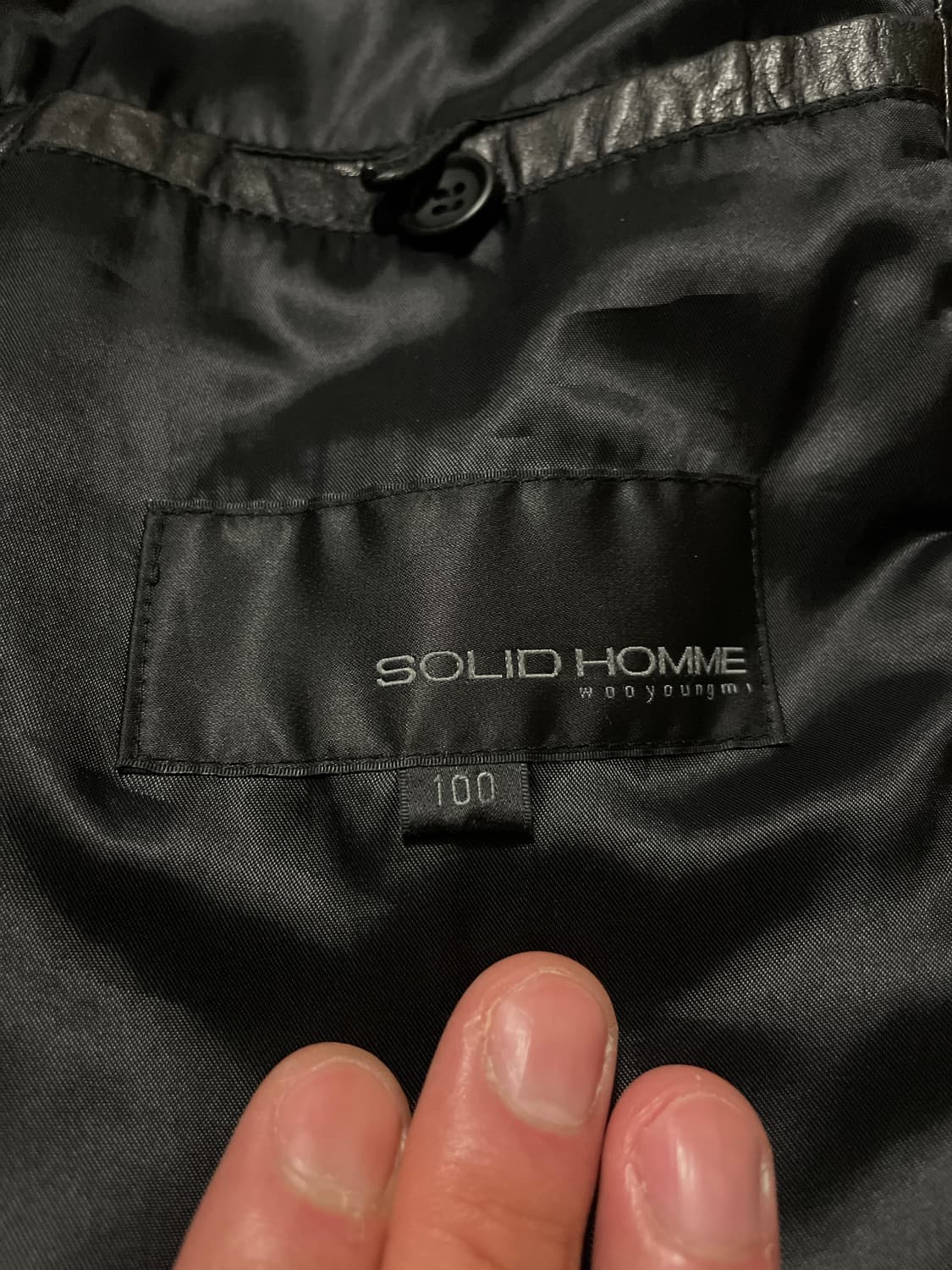 SOLID HOMME 솔리드옴므 우영미 웨스턴 무드 양가죽 레더 자켓 상품이미지7