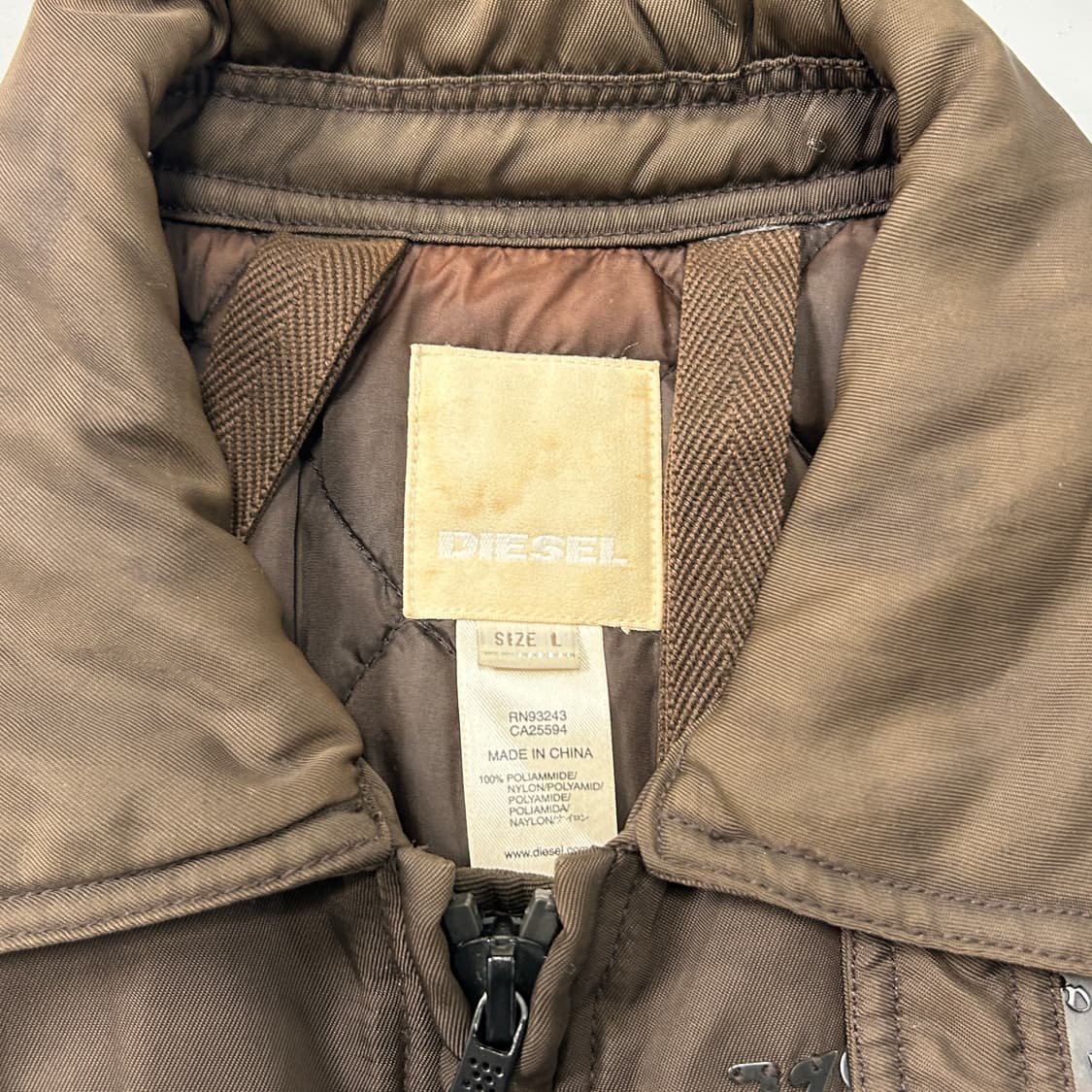 디젤 브라운 나일론 싱글자켓 상품이미지8