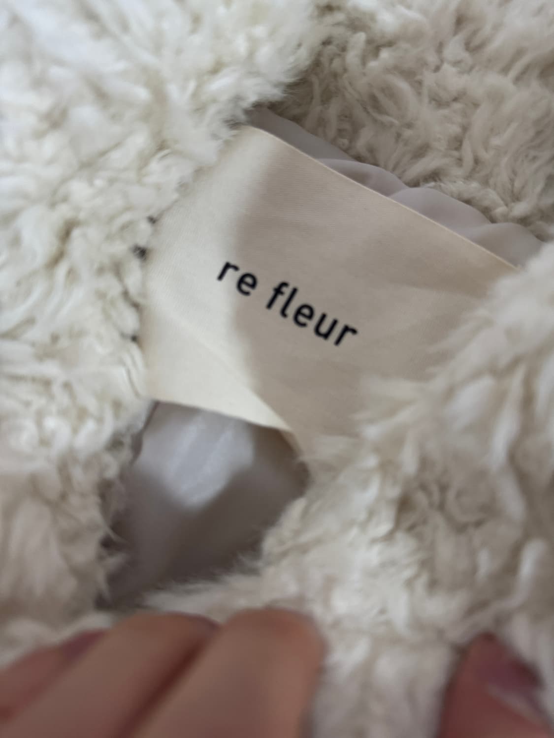 여성 re fleur 리플레르 뽀글이 퍼 코트 상품이미지4