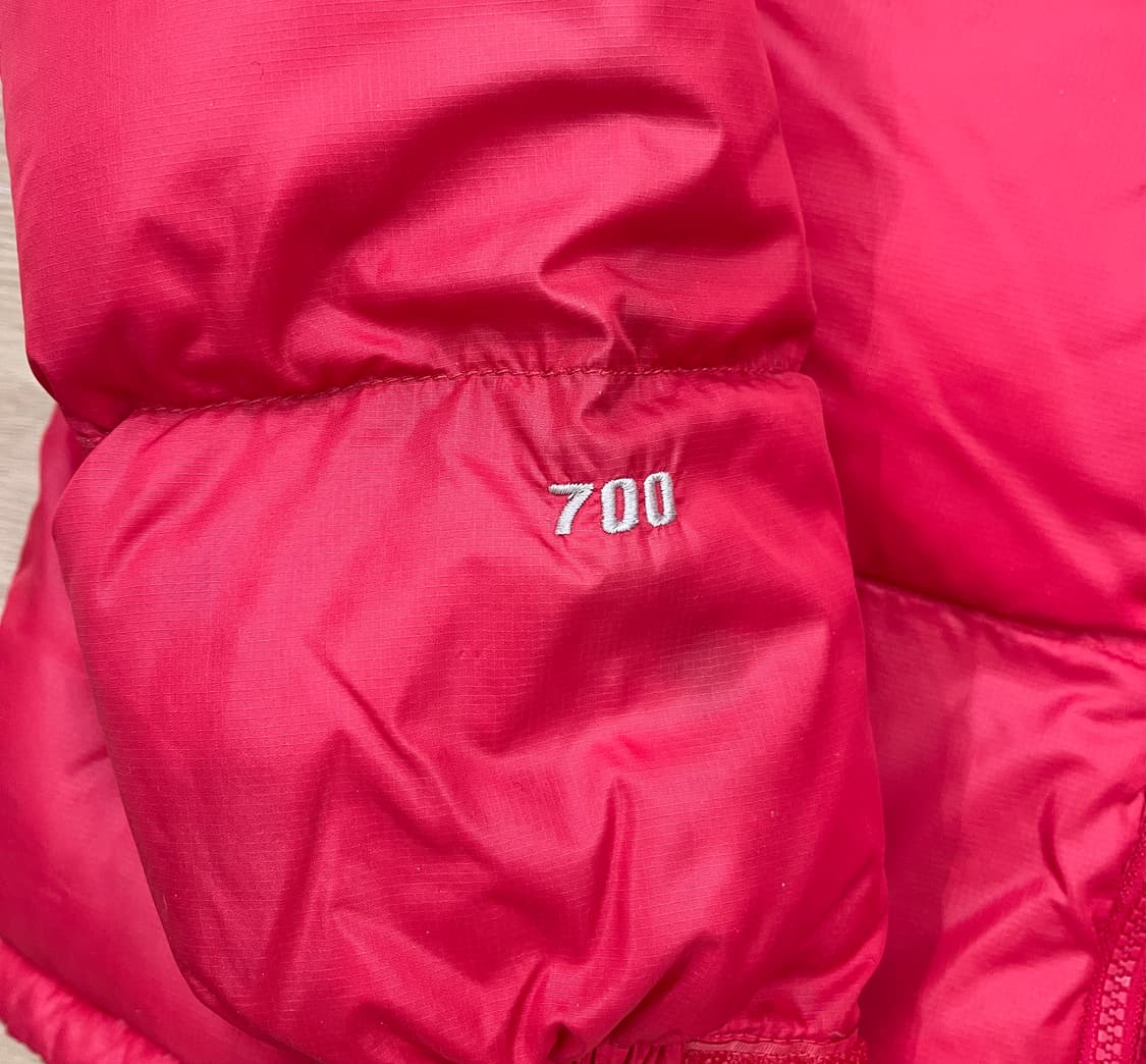 노스페이스 눕시 구버전 700 패딩 레드 90 상품이미지3