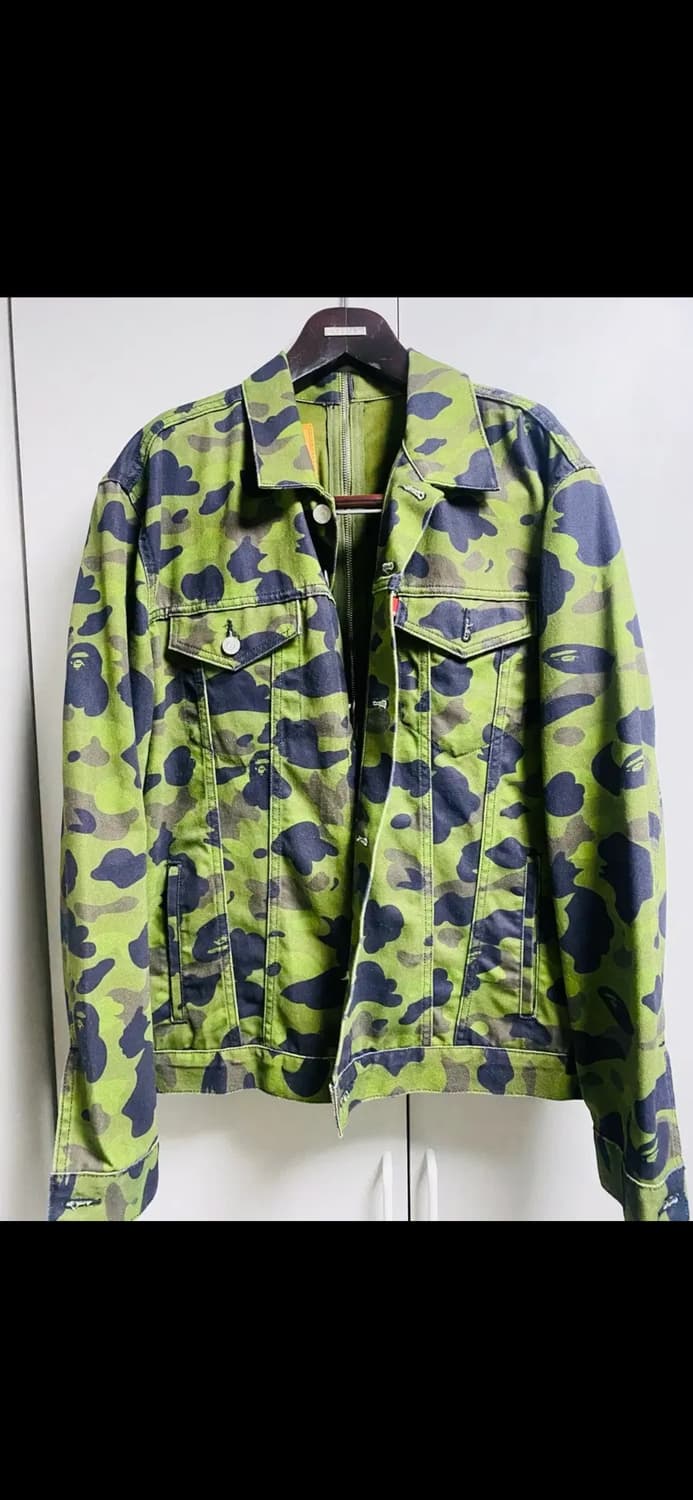 리바이스 베이프 카모 트러커자켓 상품이미지1