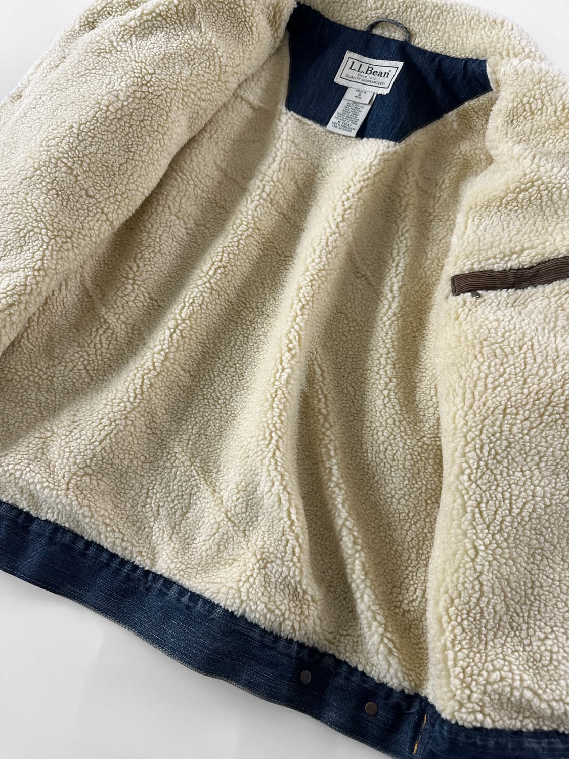 90~00s 빈티지 엘엘빈 쉐르파 데님 트러커 자켓 상품이미지6