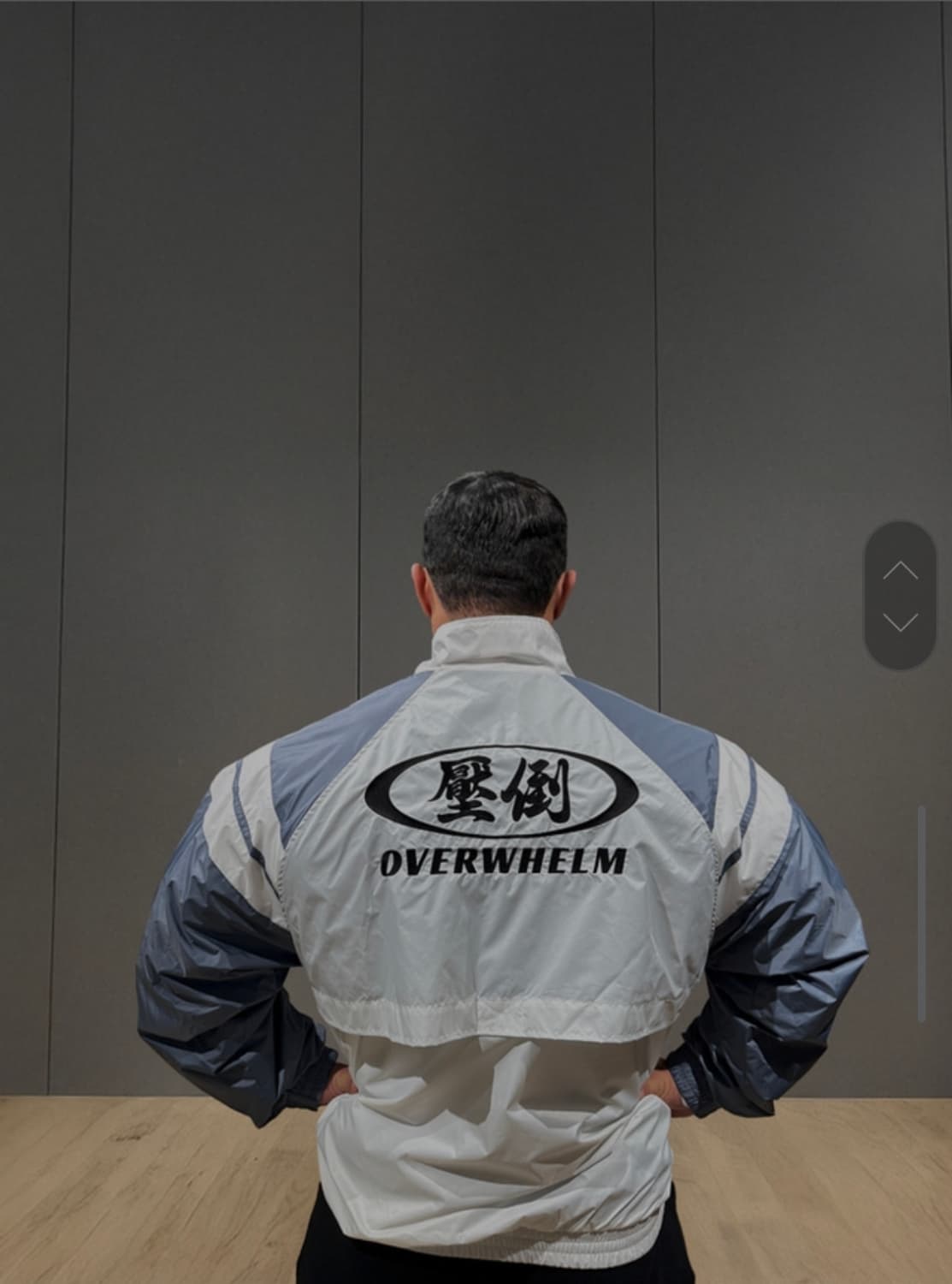 압도 윈드브레이커 애쉬블랙 L 새상품  상품이미지2