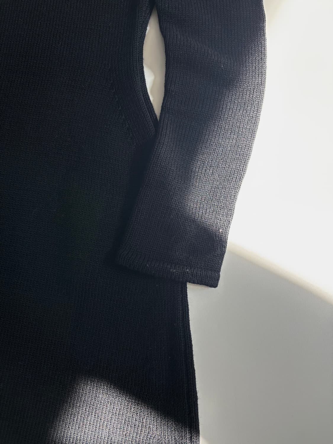 Y’s 요지야마모토 블랙 모크넥 울 롱 원피스 상품이미지8