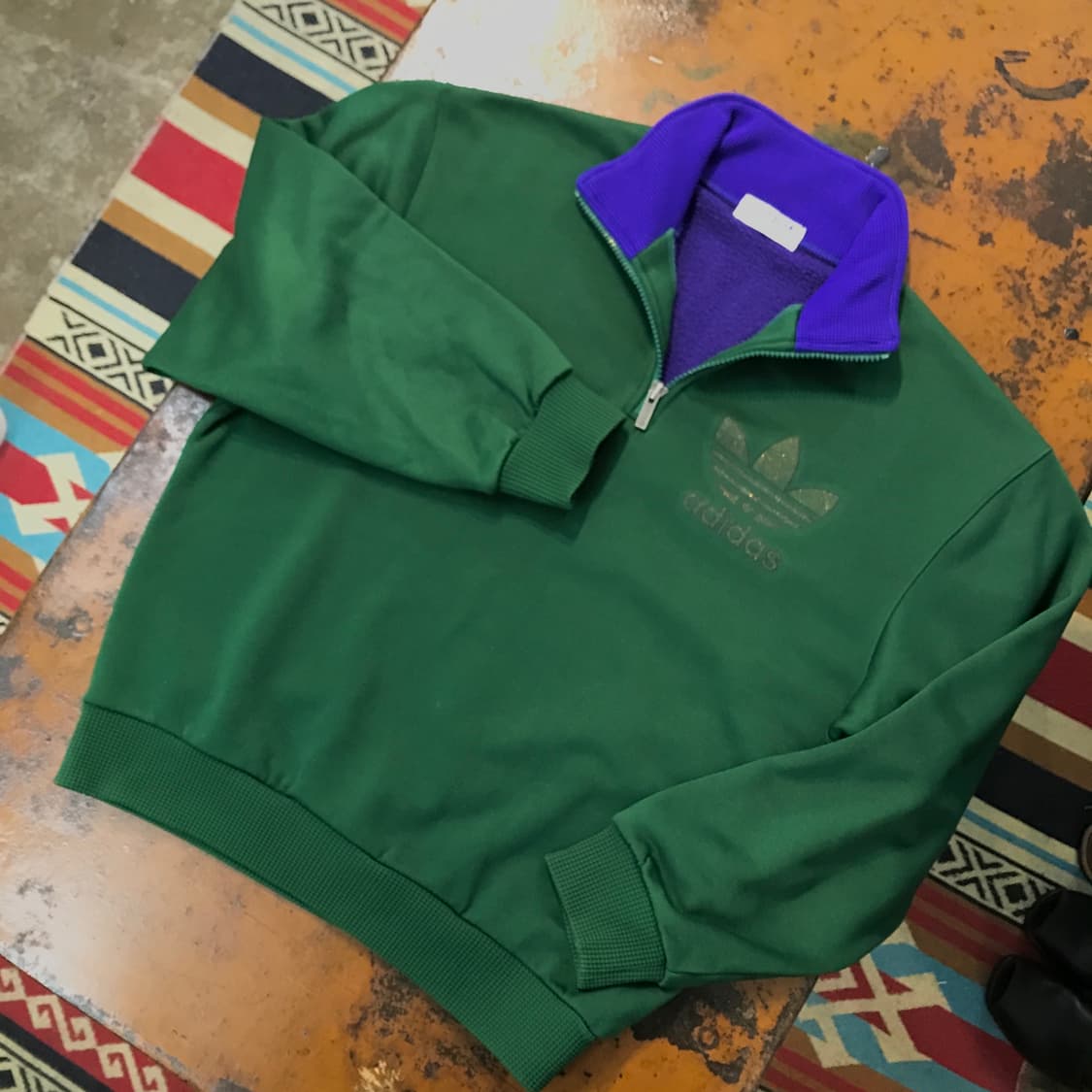 아디다스 딥 그린 플리스 반집업 풀오버 져지 여성 66 남성 100  상품이미지2