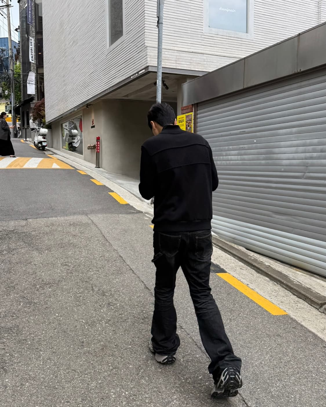 etce pannel 니트 집업 블랙 L사이즈 상품이미지5