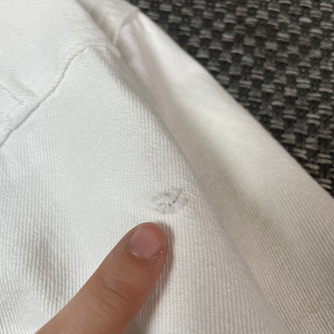 홀리스터 화이트 크롭 트러커 자켓 M 상품이미지9