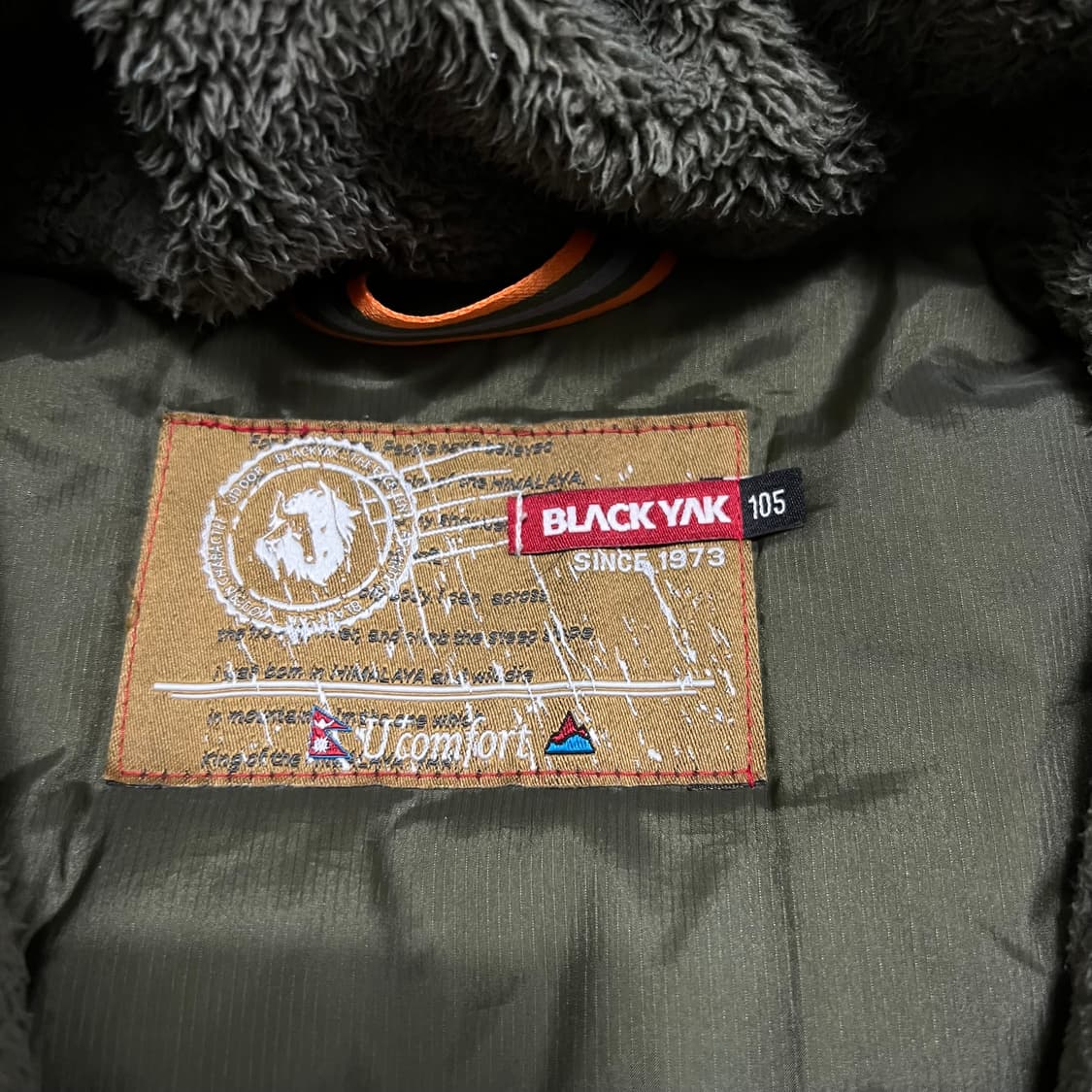 블랙야크 아웃도어 구스다운 후드 야상패딩 점퍼 [카키] XL/105 상품이미지5
