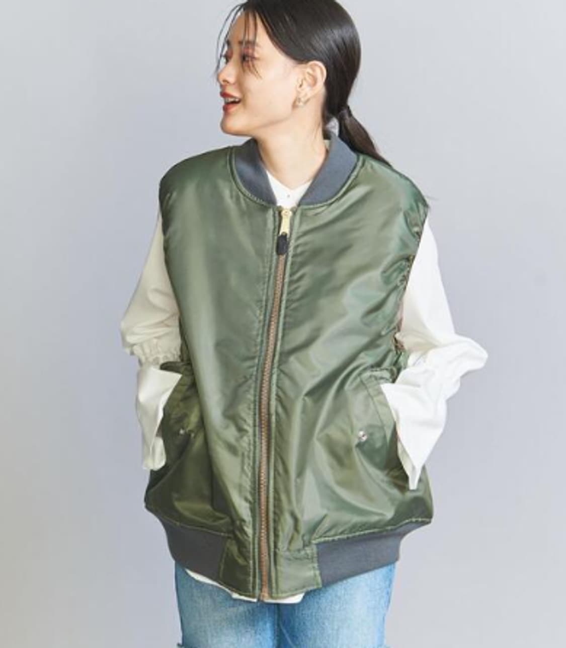 THRIFTY LOOK MA1 ベスト 2WAY 상품이미지2