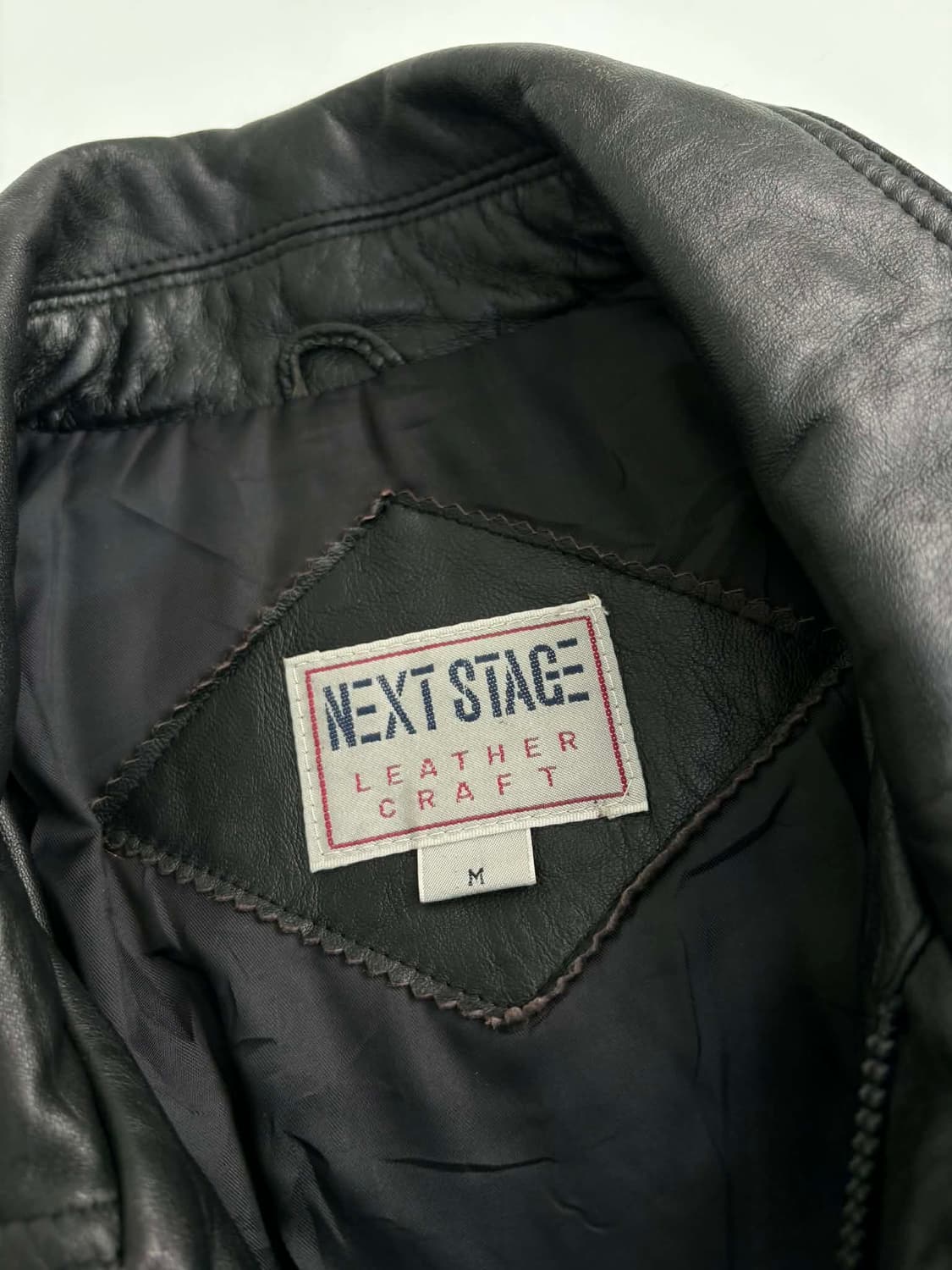 [M] 일본빈티지 양가죽 레더 자켓 상품이미지4