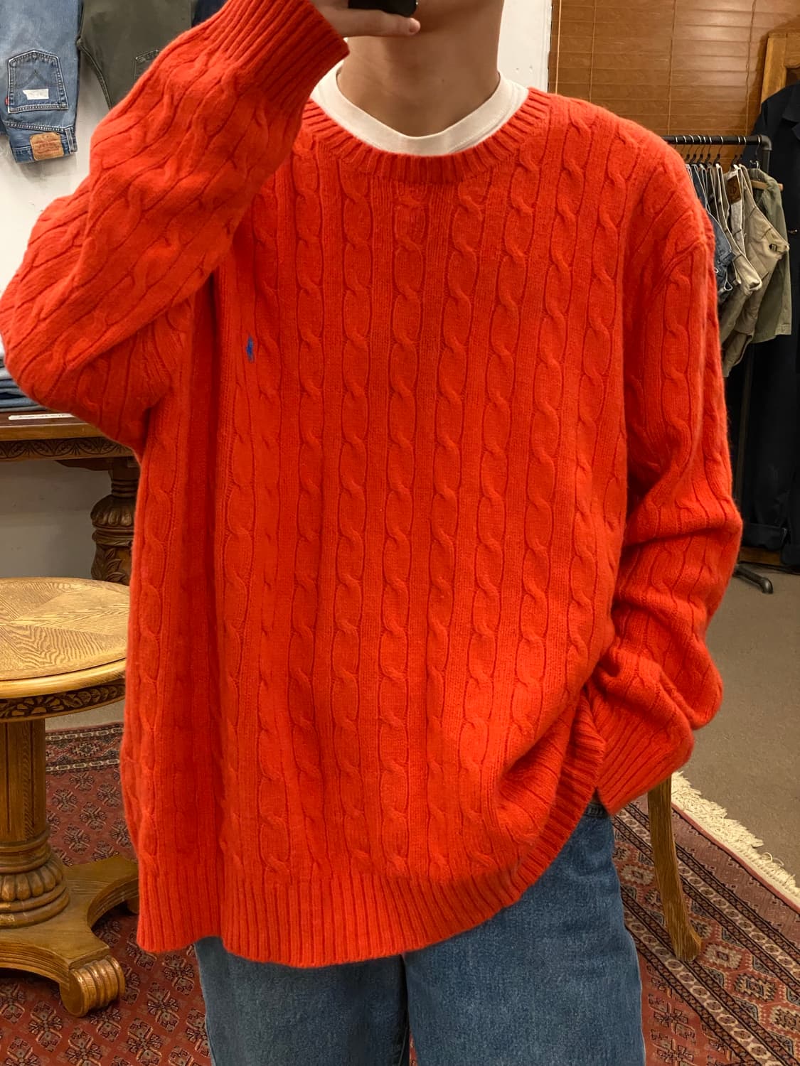 폴로 랄프 로렌 앙고라 케이블 니트 상품이미지1