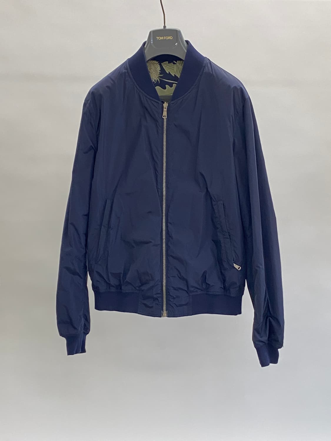 구찌 플로럴 봄버 자켓 네이비 50 상품이미지6