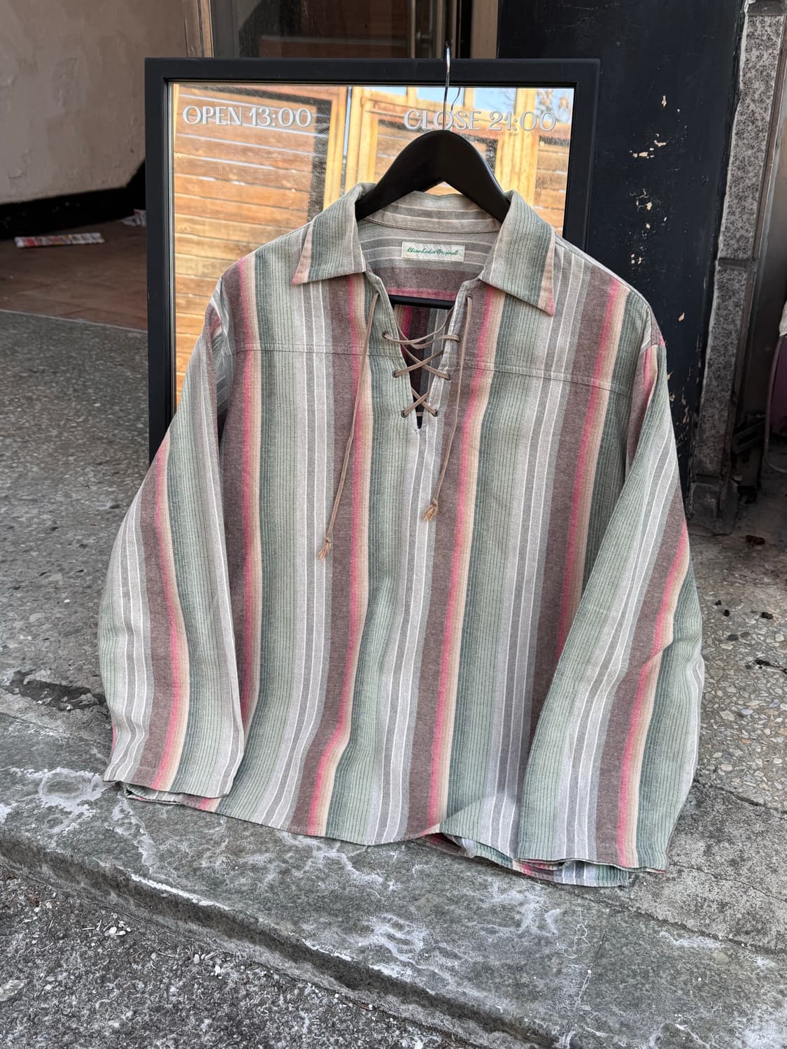 Rhino Ladies Original 에스닉 히피 헨리넥 셔츠  상품이미지1