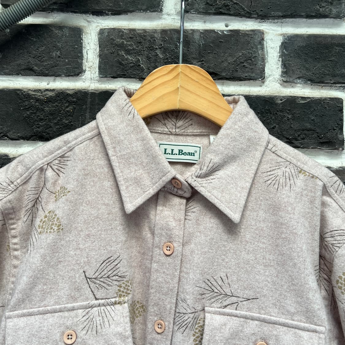 엘엘빈 솔방울 플란넬 셔츠 상품이미지3