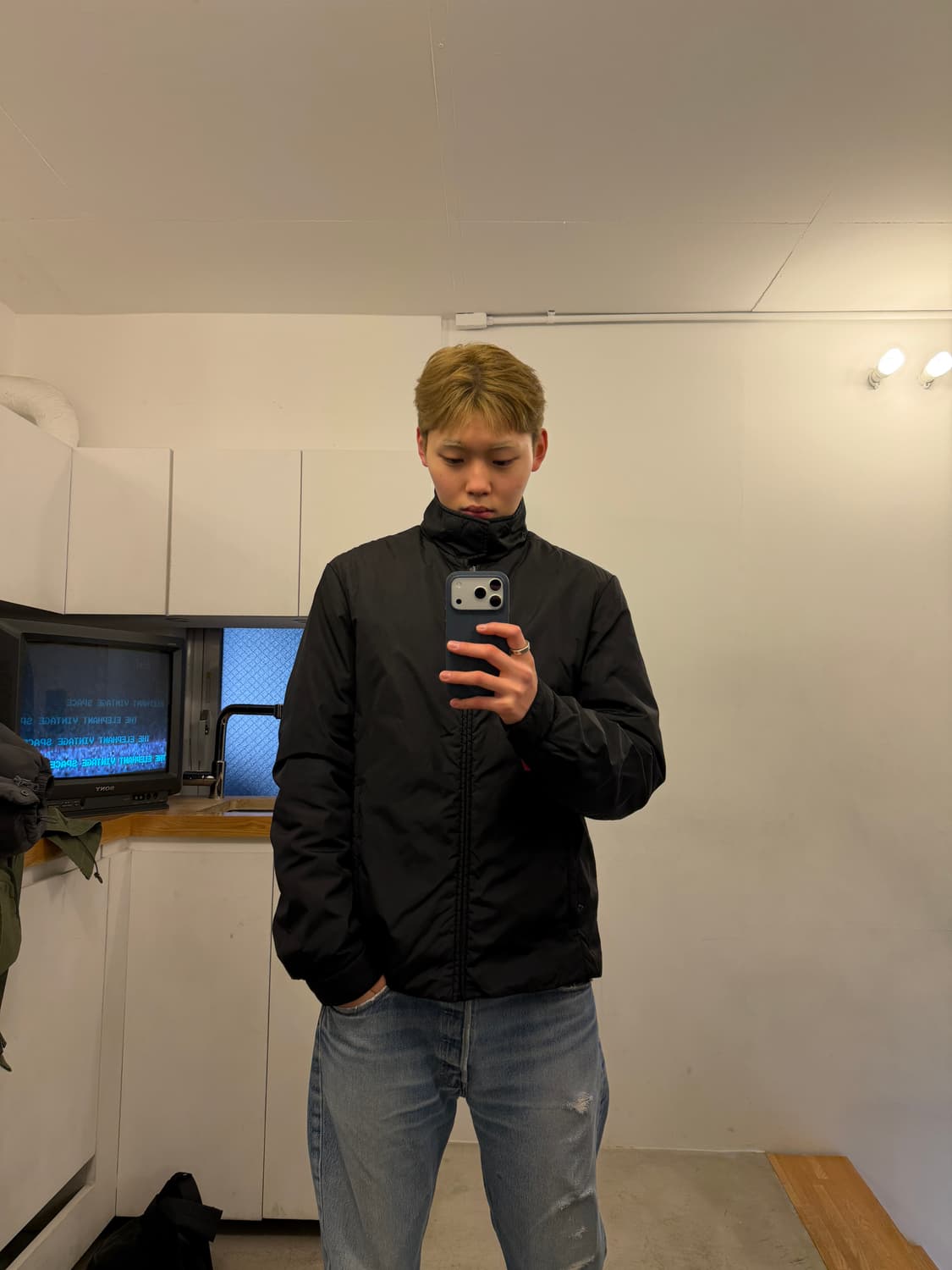 00s 프라다 스포츠 나일론 패딩 자켓 / 2009 / 레드 암 탭 상품이미지1