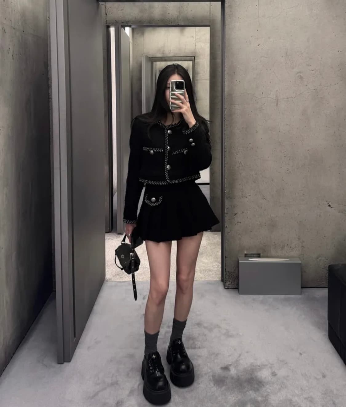 카키포인트 트위드 셋업 상품이미지2