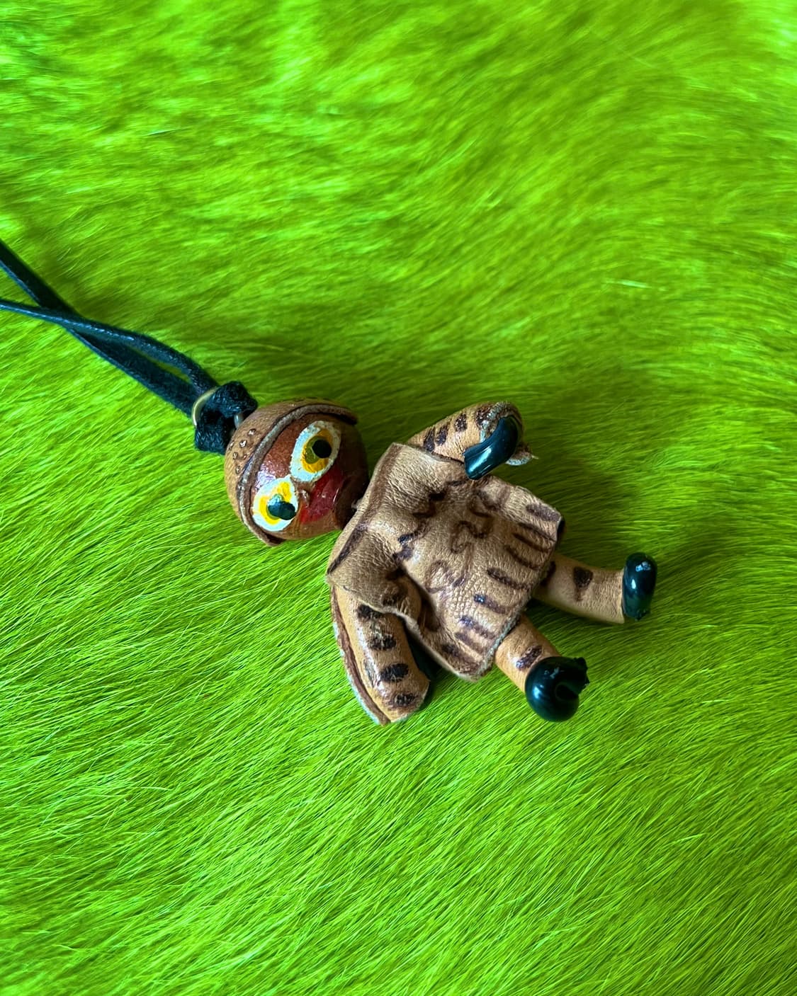 Indian Jewelry Vtg Leather Doll Necklace 상품이미지5