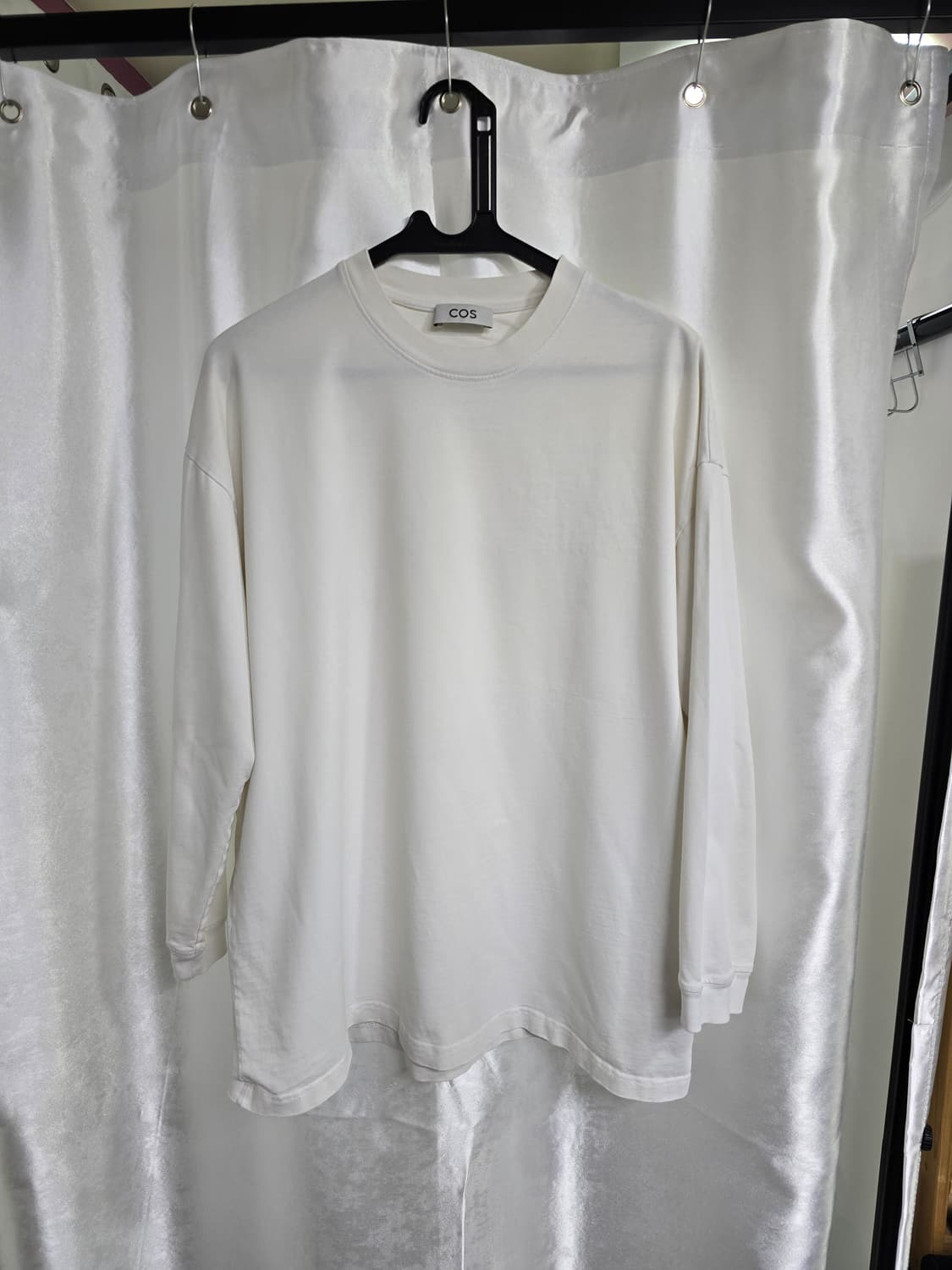 COS 흰색 긴팔 티셔츠 (1453) 상품이미지1
