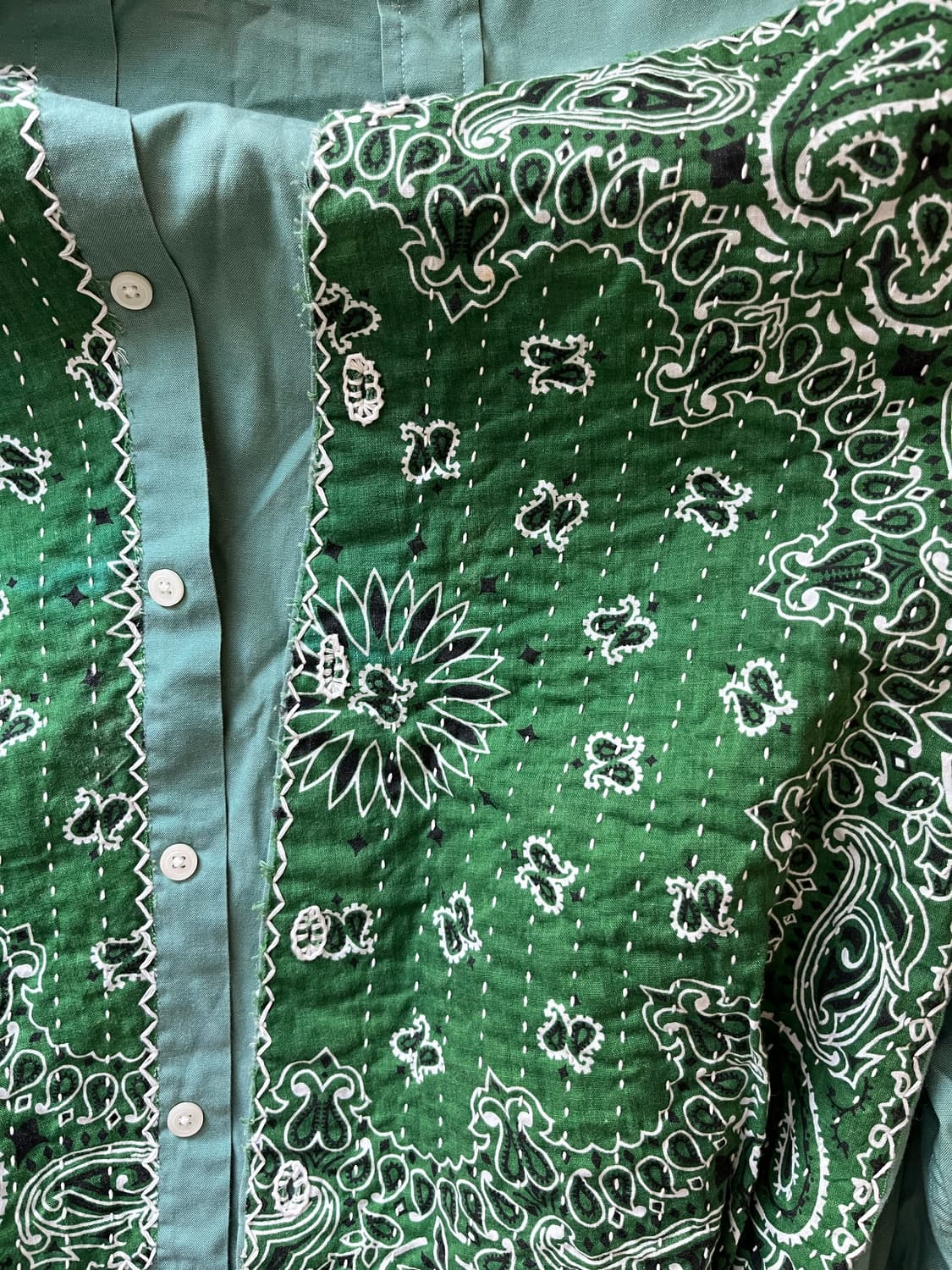 리메이크 반다나 셔츠 상품이미지3