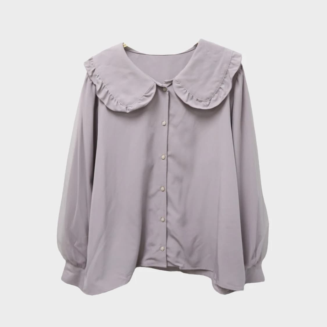 MAJANETTY 빅카라 프릴 블라우스 63738 상품이미지1