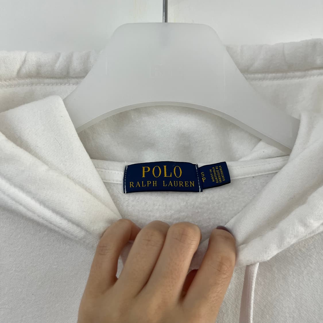 폴로 랄프로렌 신형 네이비 포니 화이트 후드티 상품이미지7