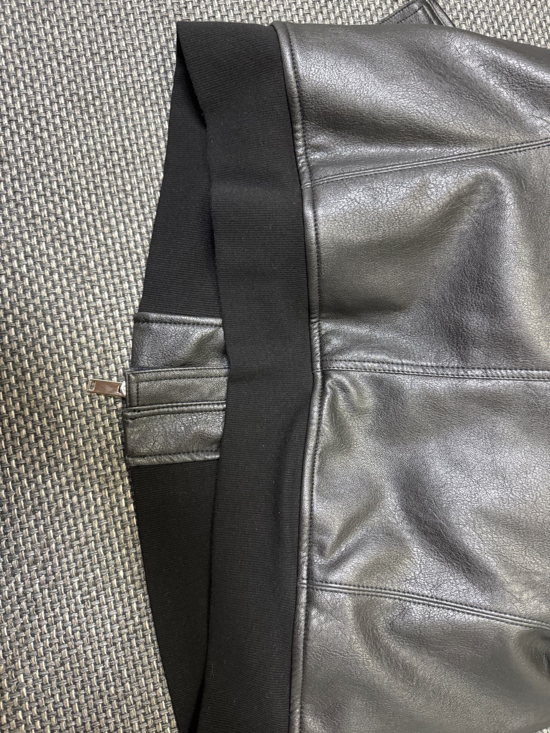 나체 nache 라이더 레더 자켓 블랙  상품이미지6