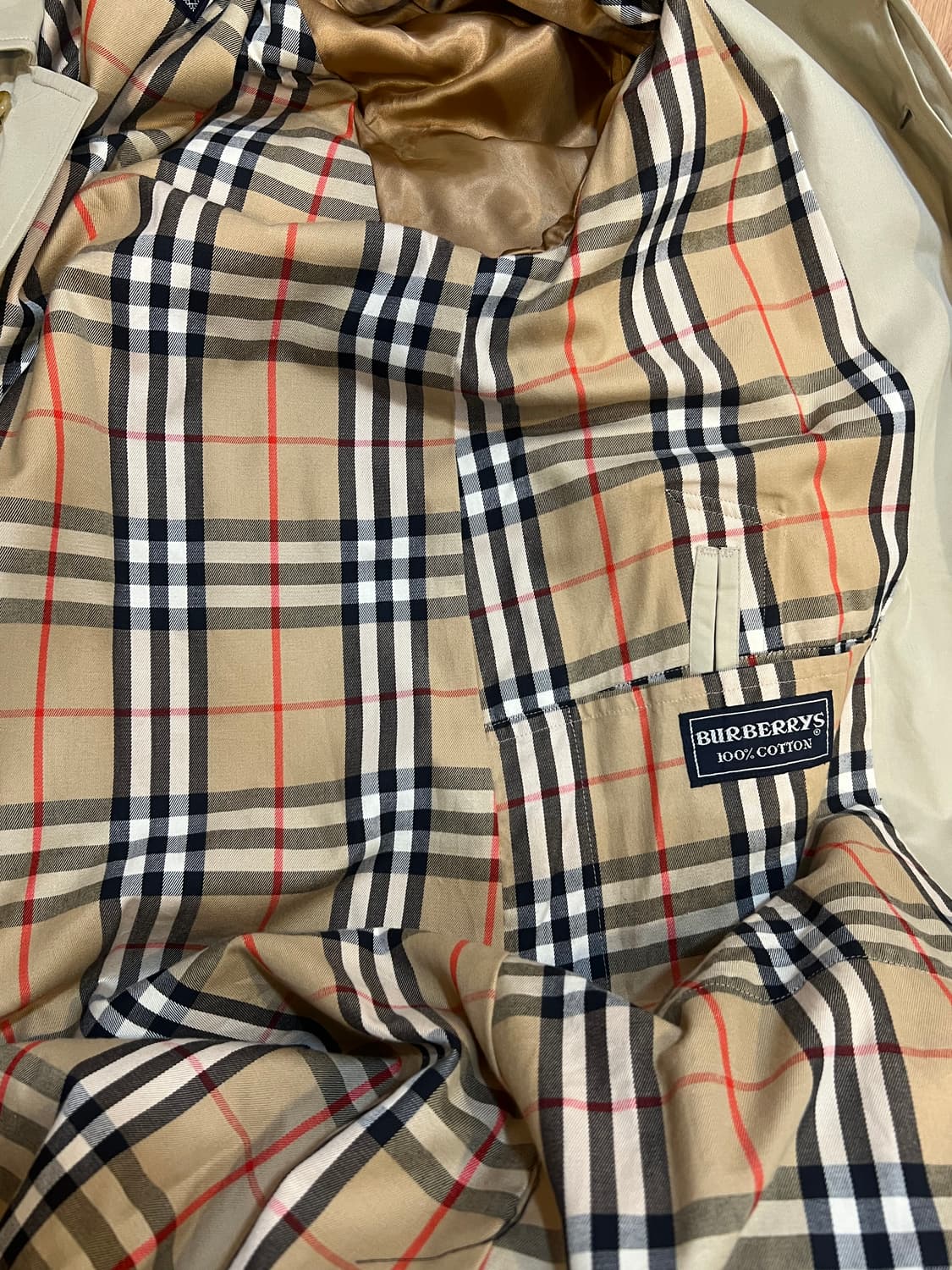 버버리 남성 베이지 개버딘맥코트 간절기트렌치코트 상품이미지8